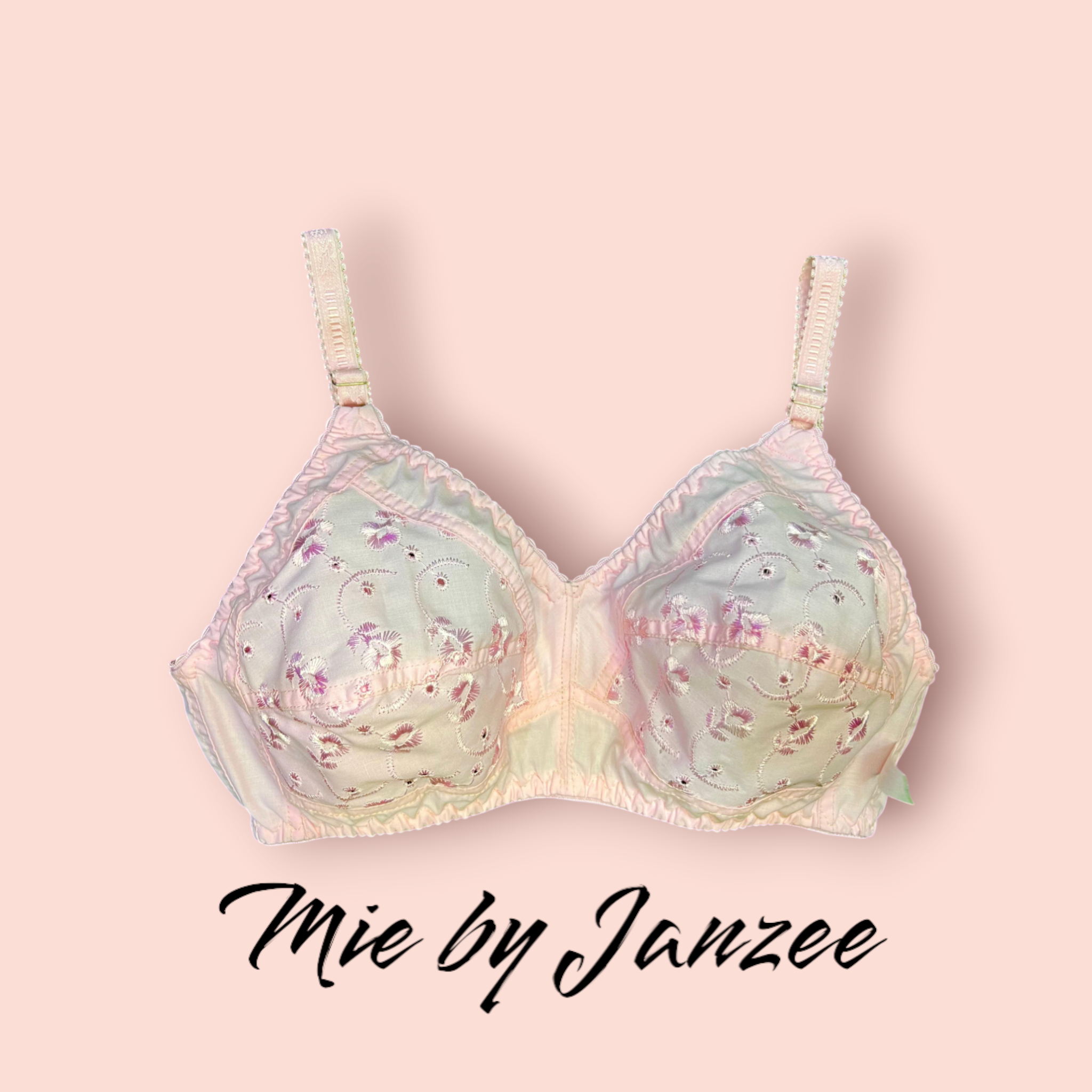 Pack of 3 pure cotton embroidered pieces in 3 beautiful colors